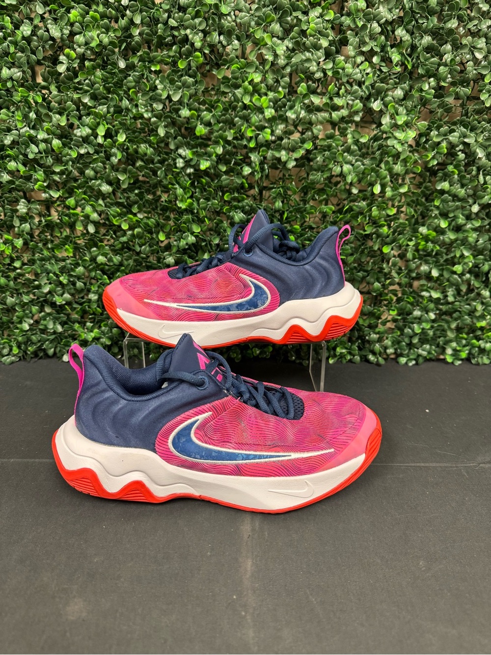 Nike Giannis Immortality 4 Picante Red Midnight Navy - Youth 5.5